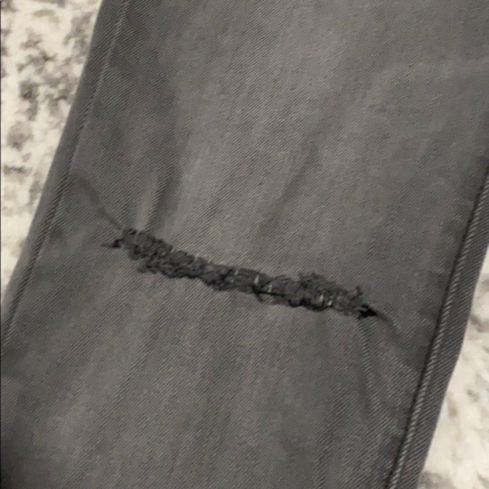 HIDDEN Grey Wash Skinny distressed Raw HEM JEANS size 27 - Picture 2 of 12